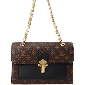Louis Vuitton Victoire Chain Shoulder Bag Noir Black